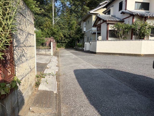 野田市木間ケ瀬の前面道路含む現地写真