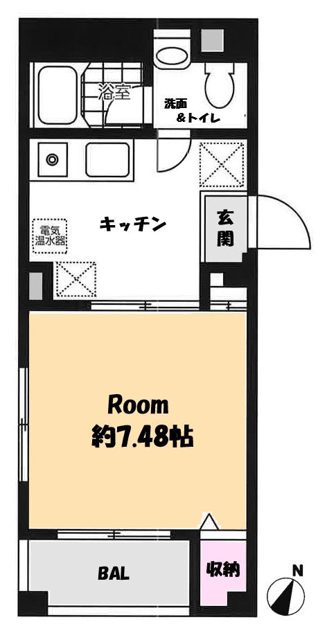 サントル花隈の間取り