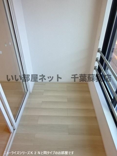仮）五井西アパートのバルコニー