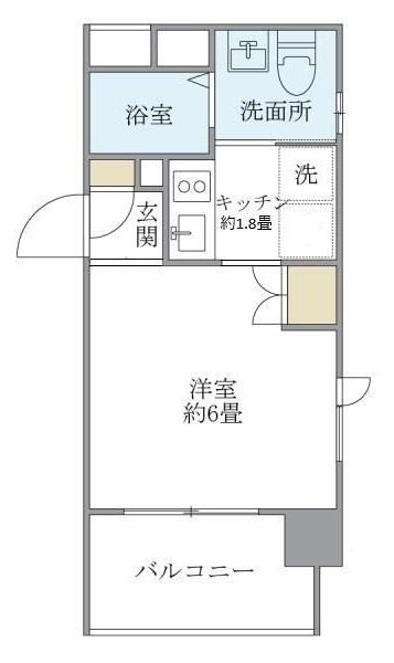 カーサ　ヴェデュータの間取り|間取りです。