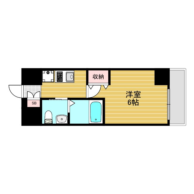 エステムコート新大阪Ⅷレヴォリスの間取り