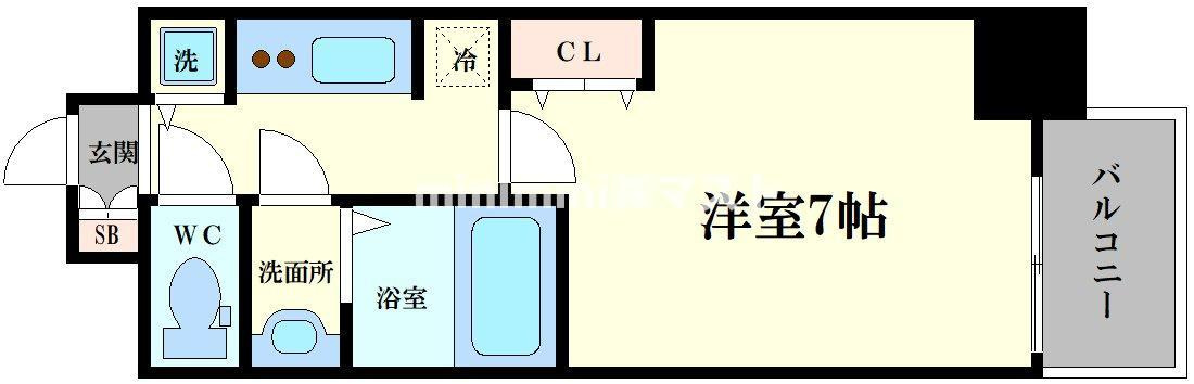 サムティ福島ＰＯＲＴＡの間取り