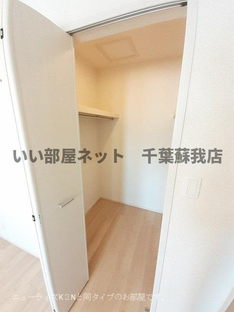 仮）五井西アパートの収納|大きなものも収納できそうです