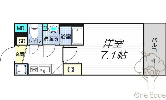 スワンズシティ梅田ウエストの間取り