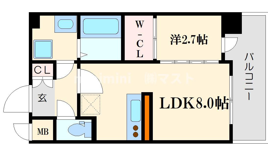 ラシーヌ瓦屋町の間取り