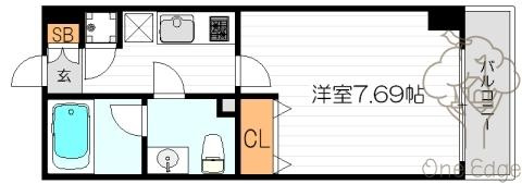 ライブコート北梅田の間取り