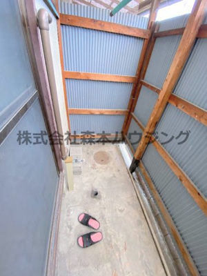 【設備】 | 　寝屋川市錦町21テラスハウス | 洗濯機置き場です