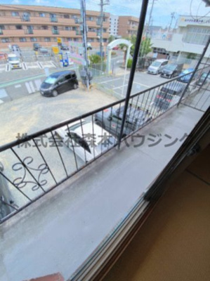 【バルコニー】 | 　寝屋川市錦町21テラスハウス | 2階のバルコニーです