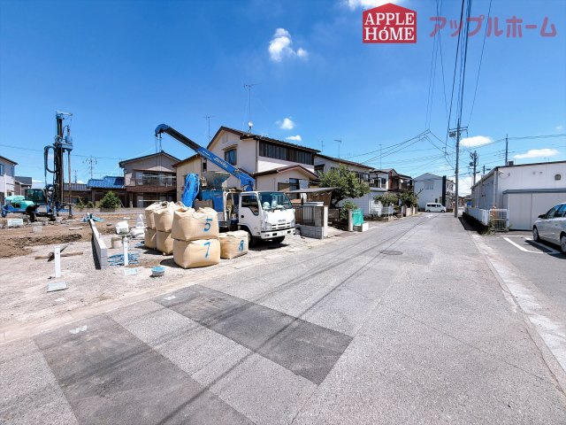 [新築住宅] 羽生市西 4期 全2棟の前面道路含む現地写真
