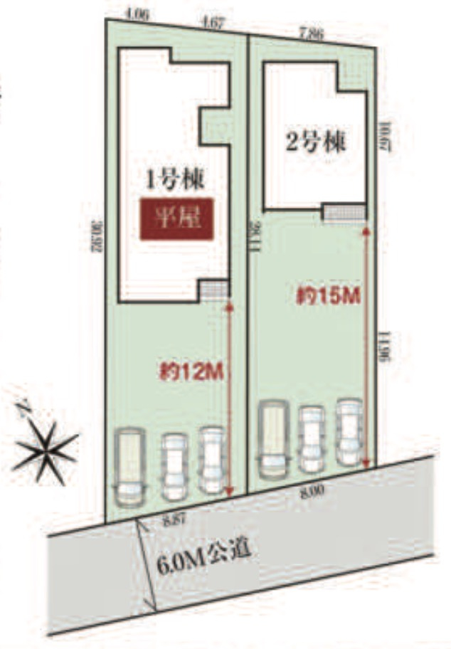 [新築住宅] 羽生市西 4期 全2棟の区画図