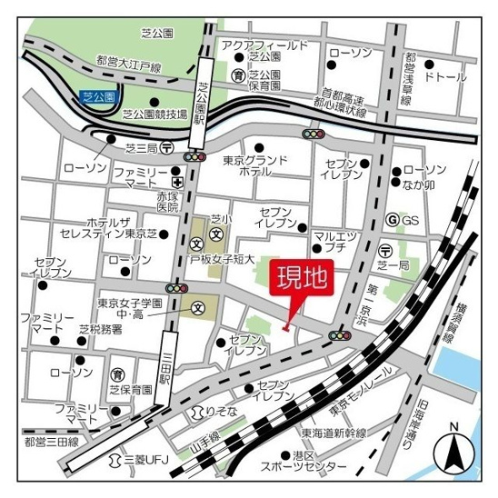 【地図】Espoir三田 