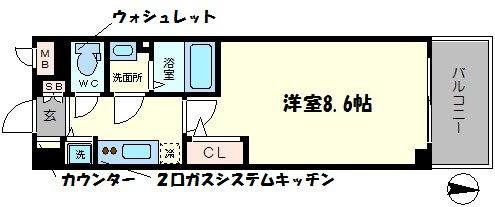 クリスタルグランツ梅田IIの間取り|クリスタルグランツ梅田II　間取り