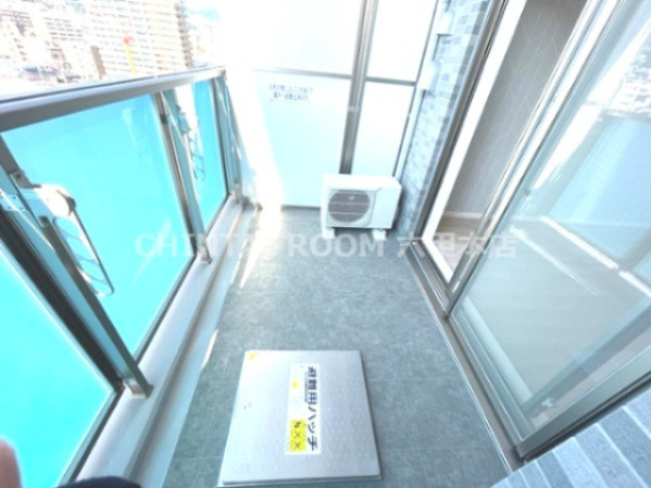 神戸市灘区水道筋３丁目の賃貸マンションのバルコニー