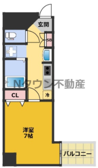 【間取り】 | レジデンス名古屋千代田 | 間取りです。