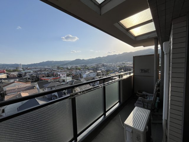 ロイヤルフラッツ唐崎最上階　天然木フルリノベーションの展望