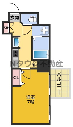 【間取り】 | レジデンス名古屋千代田 | 間取りです。