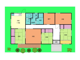 生駒郡平群町梨本戸建ての間取り