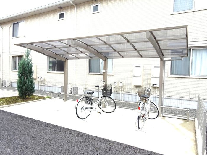 ウィット 水戸のその他共用部分|駐輪場です