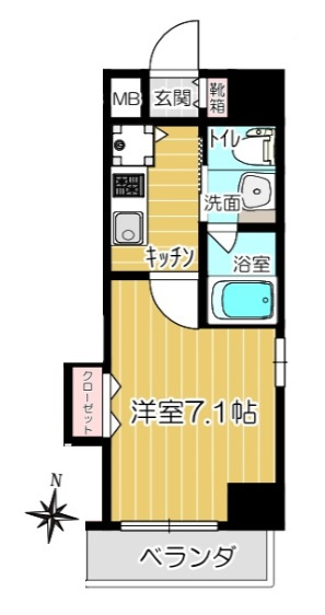 ビエント花隈の間取り