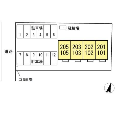 クオーレの区画図