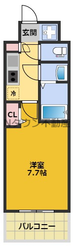 【間取り】 | メイクスWアート上前津V | 間取りです。