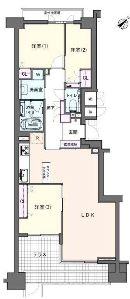 グランヴェール六義園の間取り