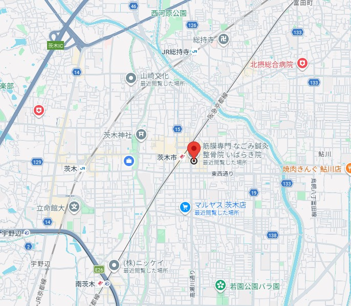 エスポワール茨木の地図