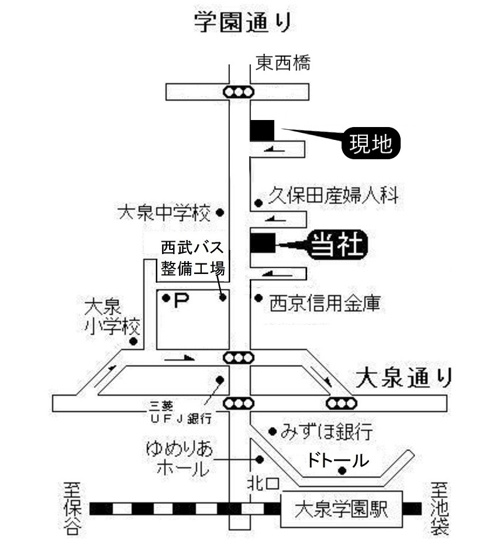 【地図】 | 学園桜アベニュー2号館ビル