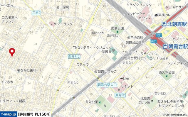 ルミエール朝霞台の地図