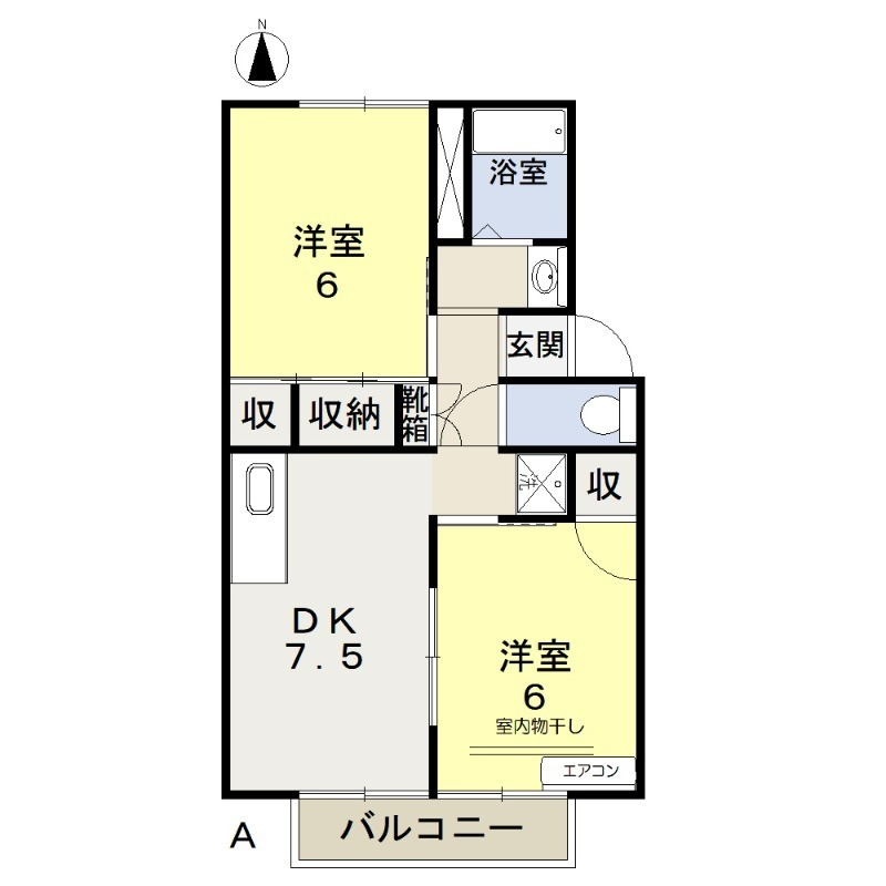 ステラマリス田中　Bの間取り