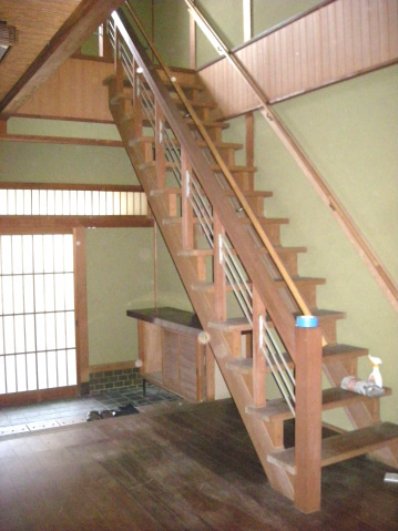 畑鮎借家の内装