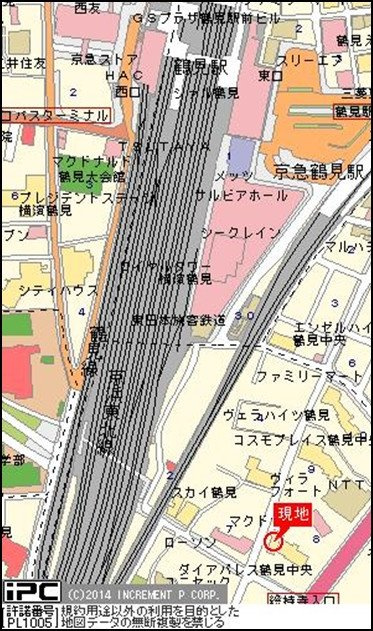 パーク・ノヴァ鶴見の地図