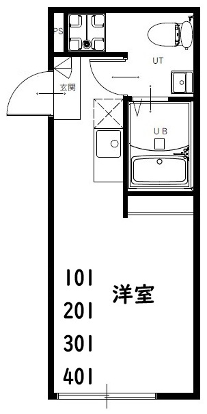 Holomua宝町の間取り