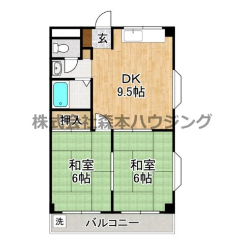 【間取り】 | 　WESTヒルズ門真