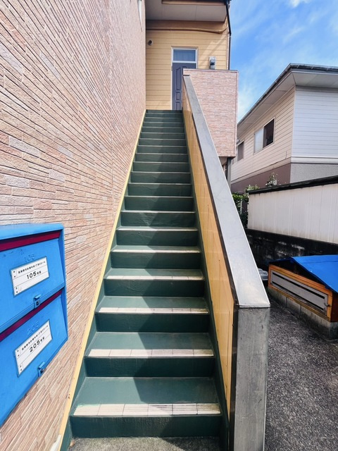 筑紫野市針摺中央１丁目のアパートの外観パース
