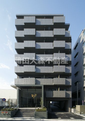 ルーブル仲六郷壱番館の外観|2014年3月築　RC鉄筋コンクリート造8階建て1K～2DK総戸数81戸の分譲賃貸マンション　壱番館弐番館が隣り合っています！京急本線六郷土手駅近の東京都大田区仲六郷4丁目