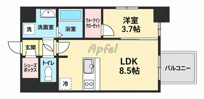【間取り】 | S-RESIDENCE阿波座chiaro