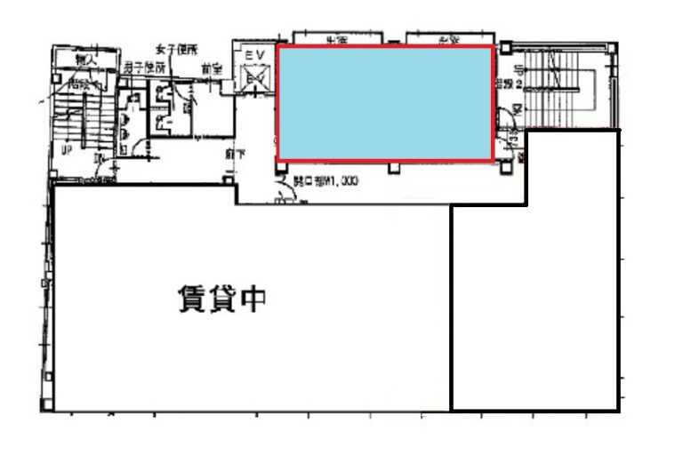 大津市大萱１丁目の店舗事務所の間取り