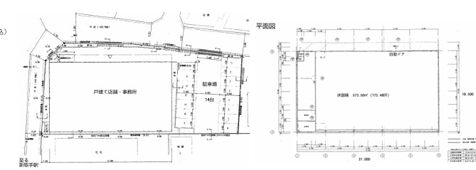 取手市新取手１丁目の店舗の間取り