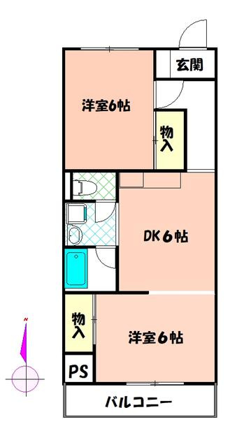 マリーズマンションの間取り