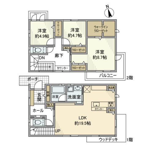 海神戸建の間取り
