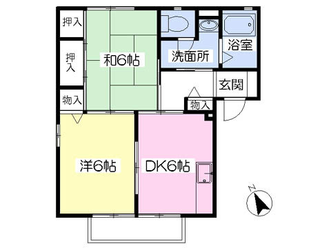 ◆新婚さんにオススメ！２DKの間取り◆