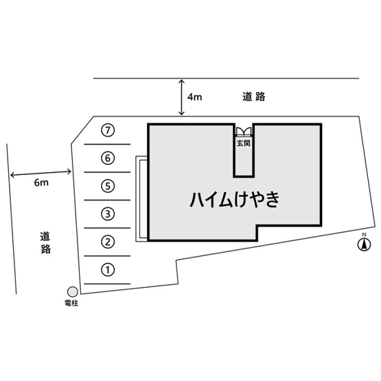 【間取り】 | ハイムけやき駐車場