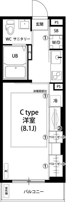 リブリ・エルミタージュの間取り