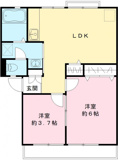 【間取り】 | アイハイツＡ・Ｂ