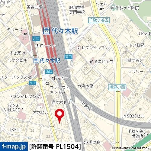 シティハウス代々木の地図