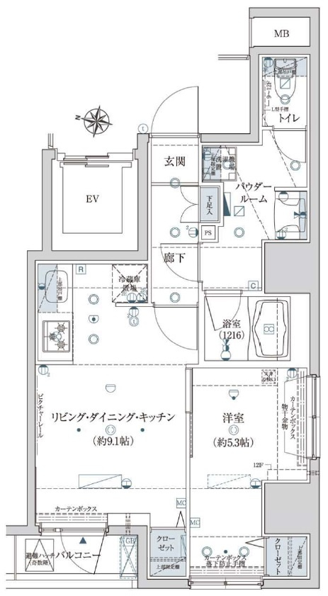 EsTRUTH　IRIYA　の間取り