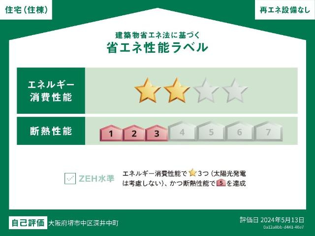 ルキアスＦの外観|省エネ性能ラベル