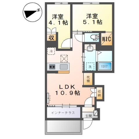 仮）港区東茶屋新築アパートの間取り