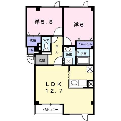 ビューシャトーⅡの間取り